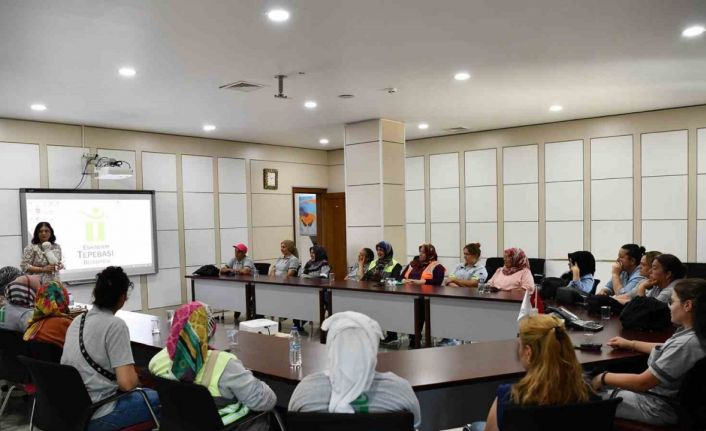 Kadın personele eğitim verildi