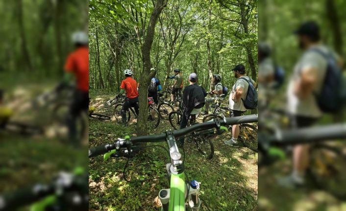Karacabey Belediyesi Dağcılık Kulübü’nden bisiklet turu