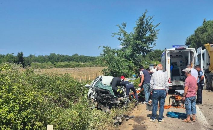 Karacabey’de trafik kazası: 1 ağır yaralı
