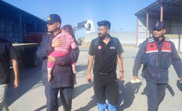 Karaman’da kaybolan 2.5 yaşındaki kız çocuğunu jandarma buldu