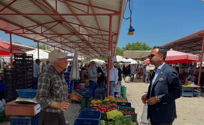 Kaymakam Aslan pazar yerini ziyaret etti