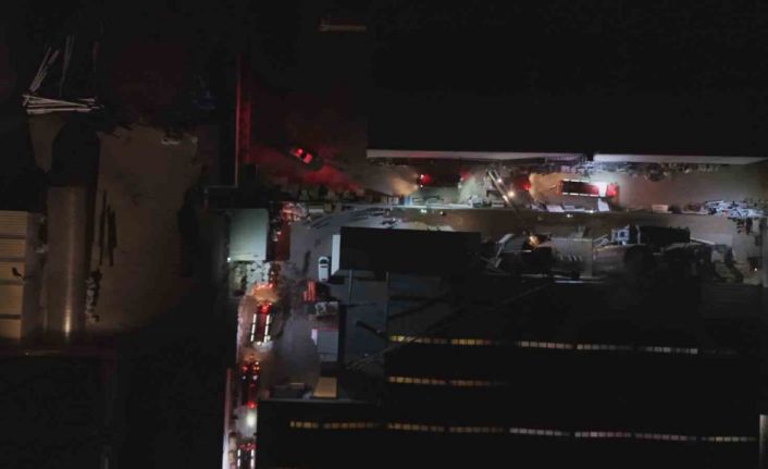 Kayseri’de ahşap fabrikasında korkutan yangın