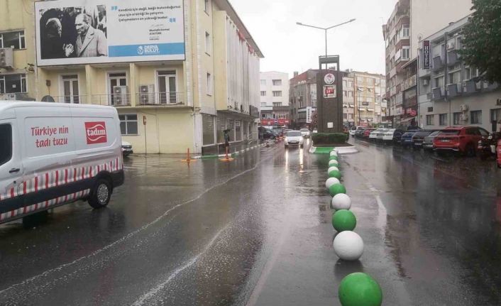 Kırklareli’nde sağanak etkili oldu