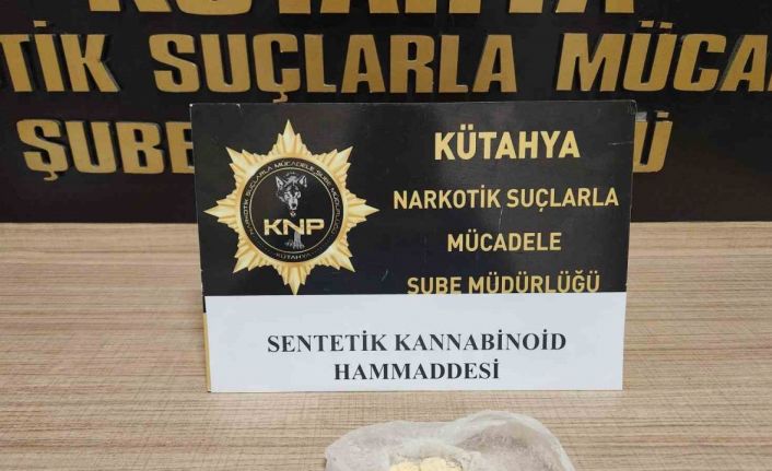 Kütahya’da uyuşturucu operasyonu, 1 kişi tutuklandı