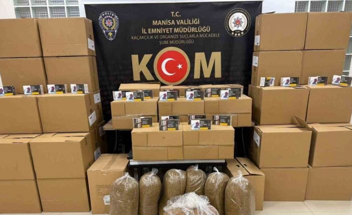 Manisa’da kaçak tütün ve içki operasyonu: 5 gözaltı