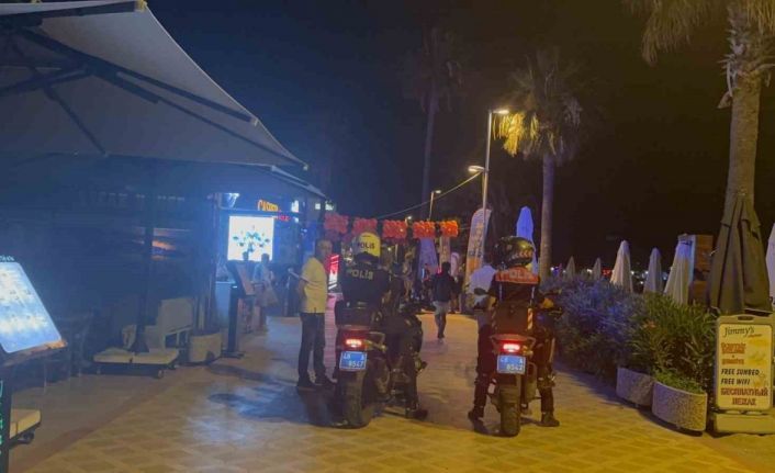 Marmaris’te meşale şovlu eğlencelere emniyetten denetim