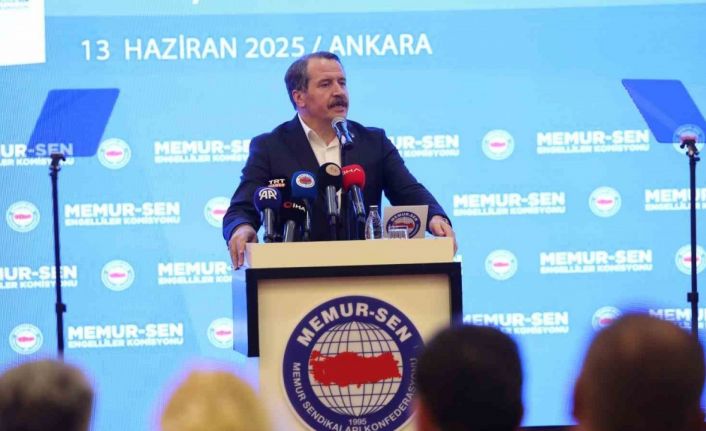 Memur-Sen Genel Başkanı Yalçın: "Gelir vergisinde engelli kamu görevlileri için muafiyet tamamen sağlanmalıdır"