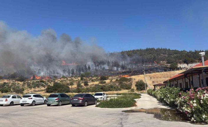 Menemen Belediyesi alevlere karşı tüm gücüyle savaştı