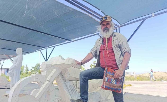 Mermer, sanatçıların elinde birbirinden güzel eserlere dönüştü