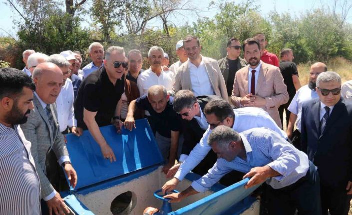 Merzifon’da 2 köye kapalı sulama sistemi