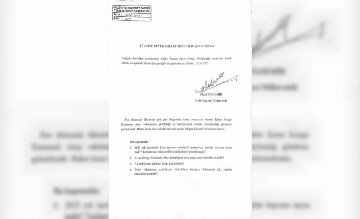 MHP’li Özdemir’den kene ısırığına soru önergesi