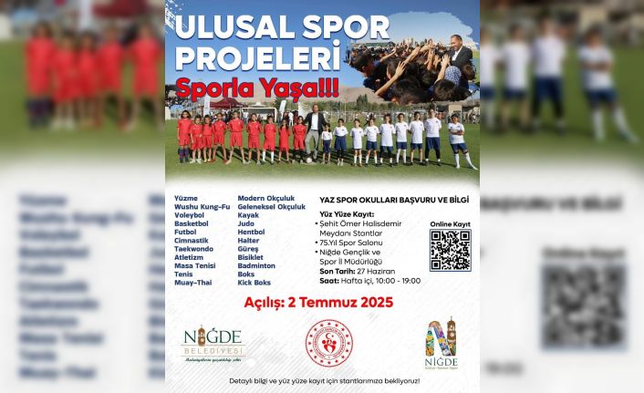 Niğde’de gençler spora doyacak