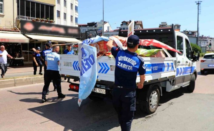 Ordu’da kaldırım işgaline yönelik denetim