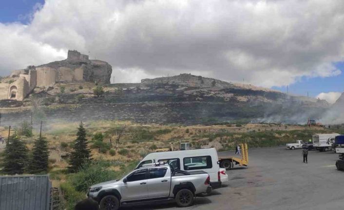 Otluk arazide çıkan yangında Anadolu’nun El-Hamra’sı duman altında kaldı
