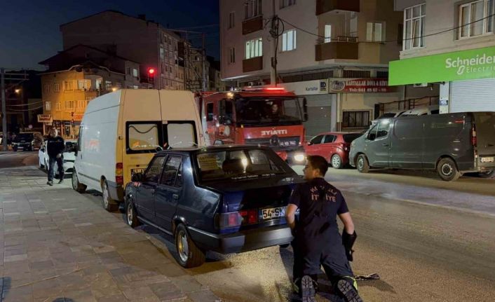 Otomobilin motor kısmına giren haylaz kedi uğraştırdı