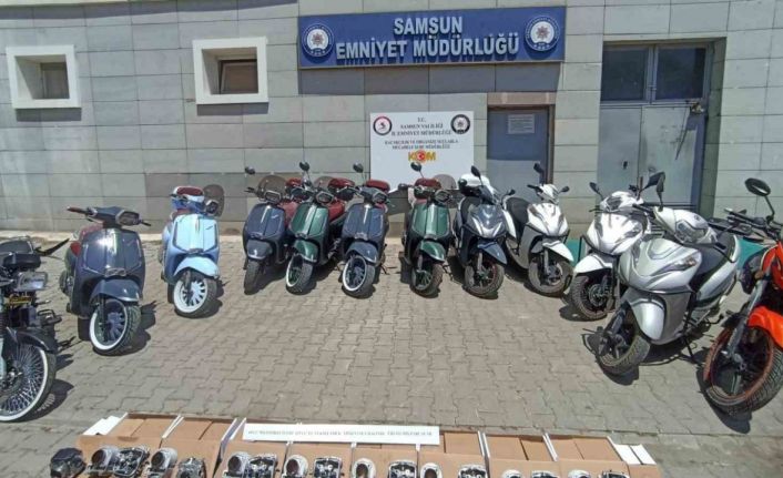 Samsun merkezli 6 ilde "motosikletlerde usulsüz silindir hacmi artışı" operasyonu: 12 gözaltı