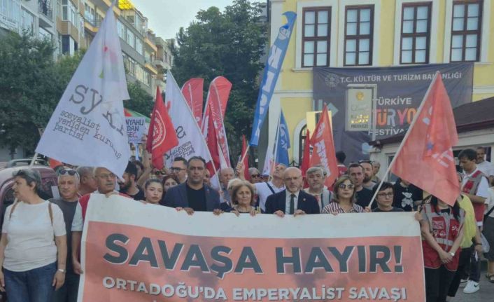 Samsun’da ’savaşa hayır’ yürüyüşü
