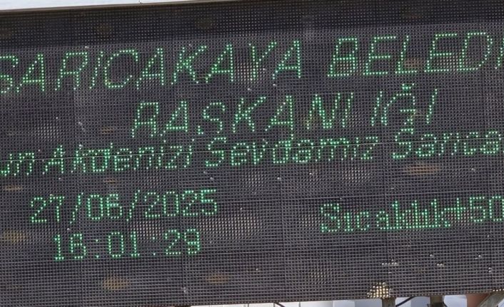 Sarıcakaya’da termometreler 50 dereceyi gösterdi