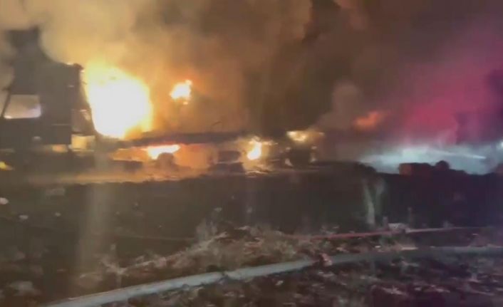 Seyir halindeki tır alev aldı