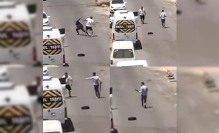 Silahlı kavga kamerada: 1 yaralı