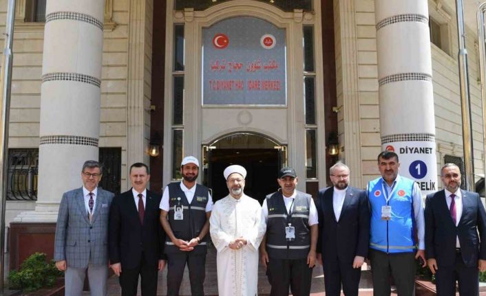 Suudi Arabistan Hac ve Umre Bakanı er-Rabia’dan  Diyanet İşleri Başkanı Erbaş’a ziyaret