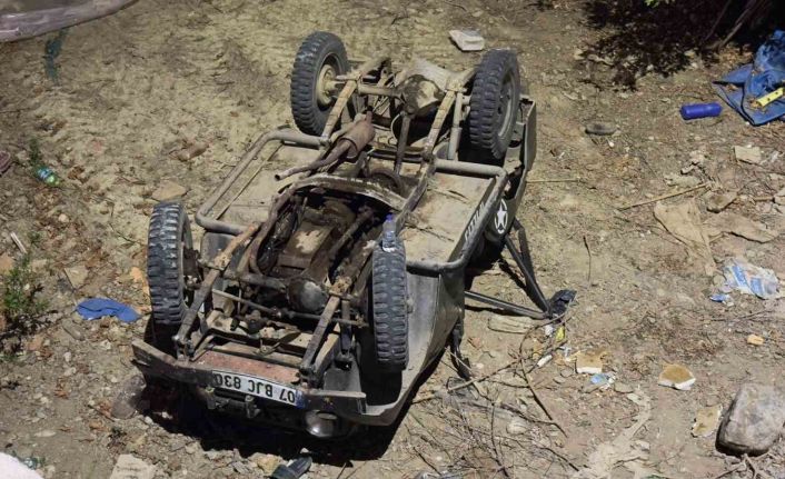 Takla atan cipte bulunan 2 kişi yaralandı