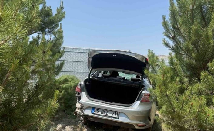 Takla atan otomobildeki kişi yaralandı