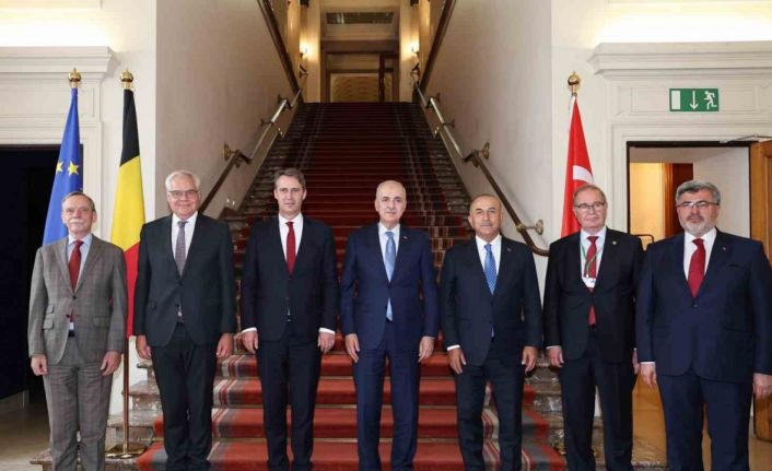 TBMM Başkanı Kurtulmuş, Belçika Senato Başkanı Blondel ile görüştü