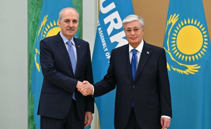 TBMM Başkanı Kurtulmuş, Kazakistan Cumhurbaşkanı Tokayev ile görüştü