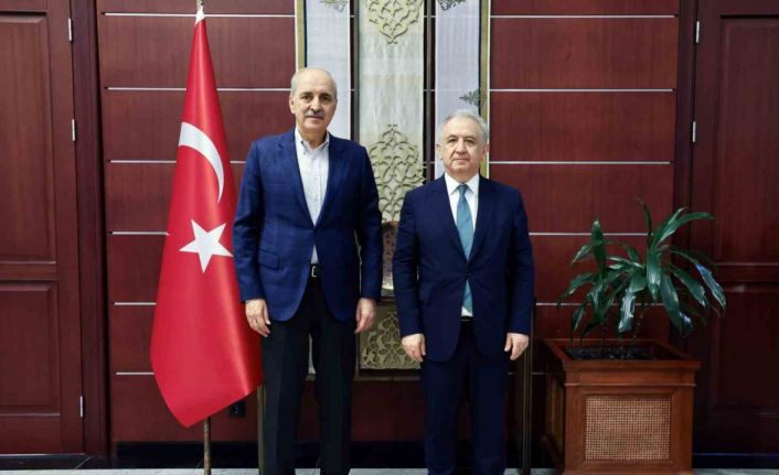 TBMM Başkanı Kurtulmuş, Türkiye’nin Astana Büyükelçisi Kapucu ile görüştü