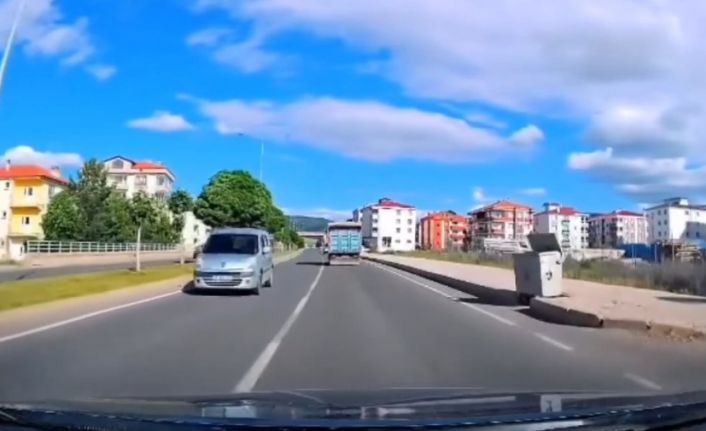 Ters yönde ilerleyen iki araca 18 bin lira ceza