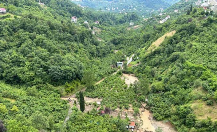 Toklu Deresi taştı, eski devlet sahil yolu sular altında kaldı