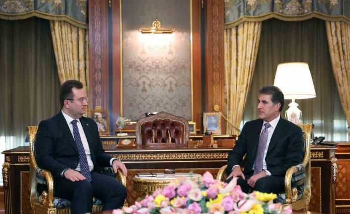 Türkiye’nin Erbil Başkonsolosu Topçu, IKBY Başkanı Barzani ile görüştü