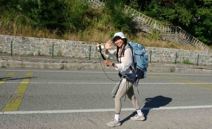 Türkiye’yi dolaşan Güney Koreli gezgin, Ordu’ya ulaştı: "Türkiye çok güzel"