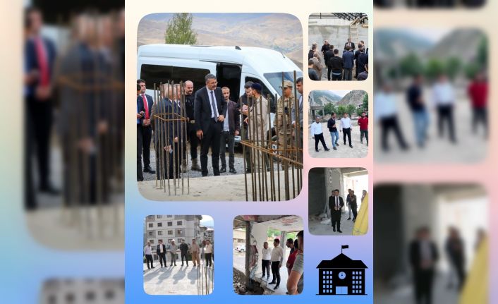 Vali Çelik’ten okul inşaatlarında inceleme