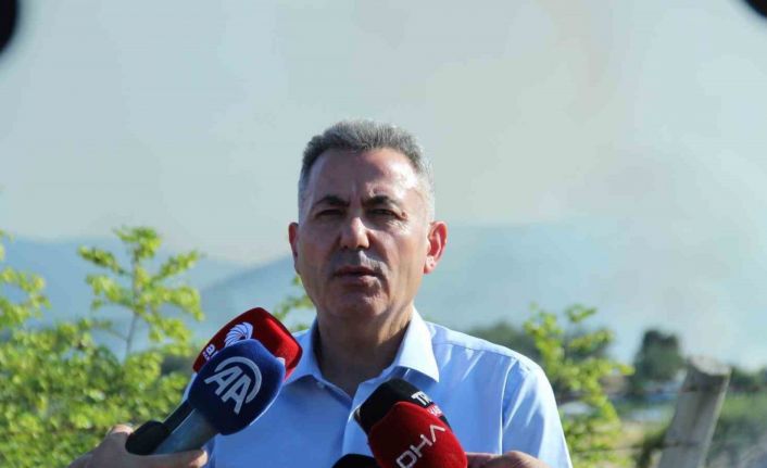 Vali Elban’dan Bornova yangını açıklaması: "Enerjisi düşmüş durumda"
