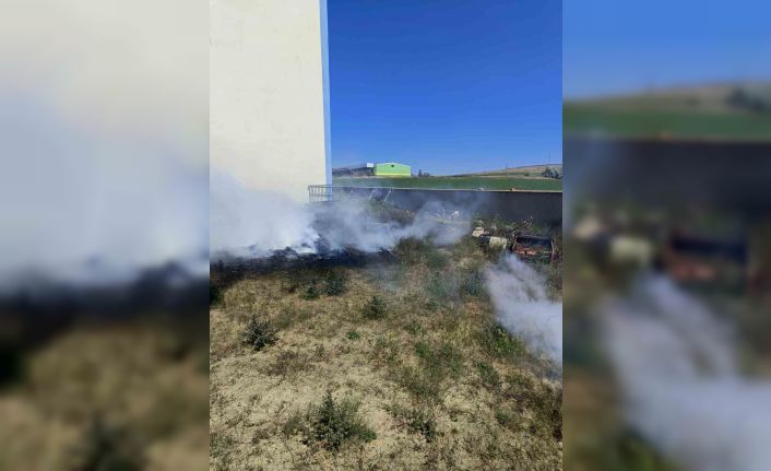 Yozgat’ta fabrika arazisindeki yangın söndürüldü