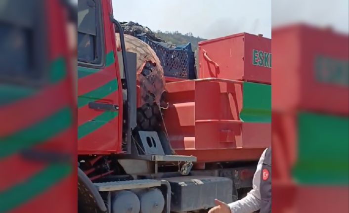 10 şehidin verildiği alevlerin arasından çıkan Denizli arazözü görüntülendi