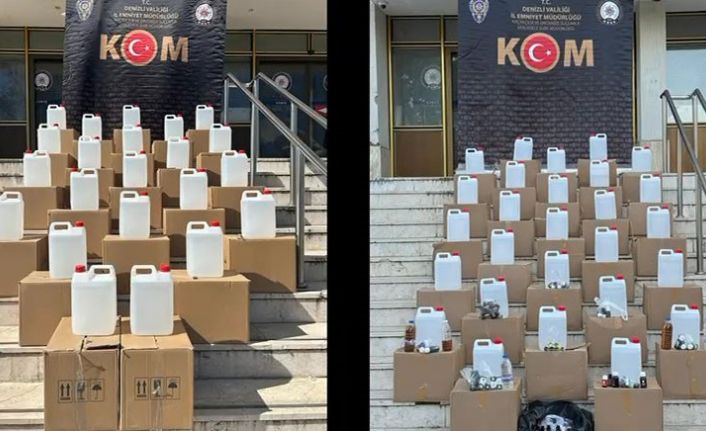 8.8 ton sahte alkol ele geçiren polis 18 milyonluk vergi kaybını önledi