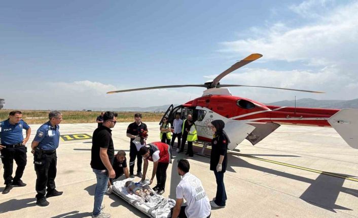 9 aylık bebek ambulans helikopterle Elazığ’a sevk edildi