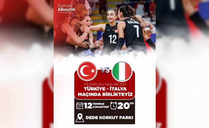 A Milli Kadın Voleybol Takımı’nın maçı dev ekranda izlenecek
