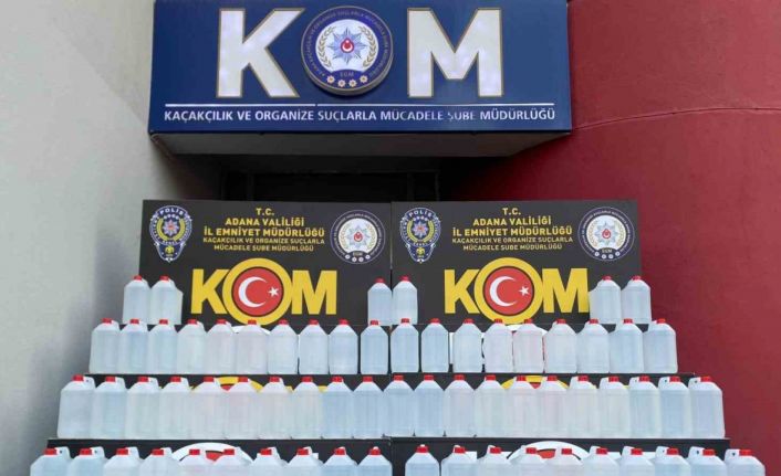 Adana’da kaçak etil alkol operasyonu: 3 gözaltı