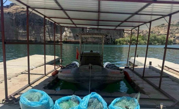 Ağ ile avlanma yasağına uymayan şahıs yakalandı