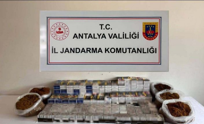 Alanya’da kaçak tütün operasyonunda 40 bin makaron ele geçirildi