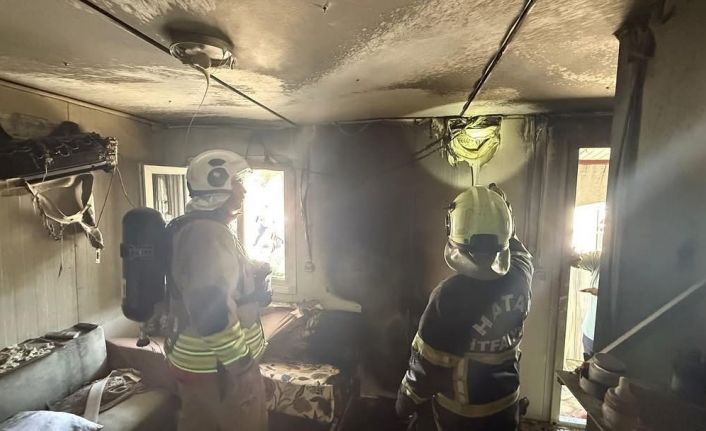 Antakya’da konteyner yangını