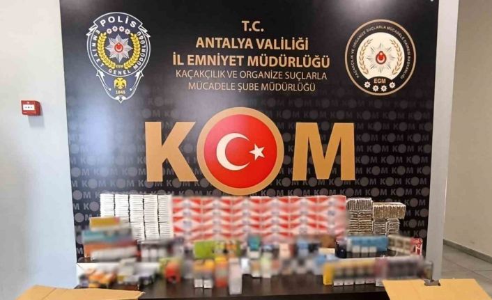 Antalya’da 1 haftada kaçakçılık operasyonlarında 12 şüpheliye adli işlem