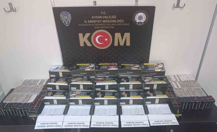 Aydın’da 13 bin 680 adet doldurulmuş makaron ele geçirildi