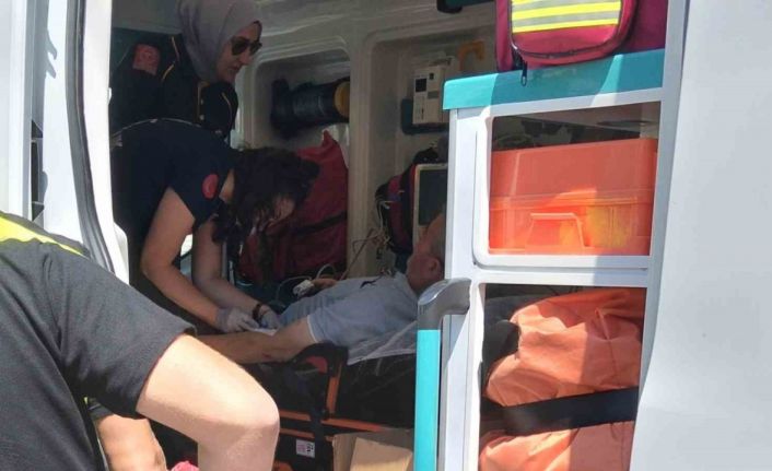 Bafra’da motosiklet kazası: 1 yaralı