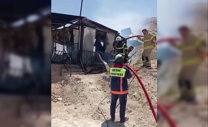 Bağ evinde korkutan yangın