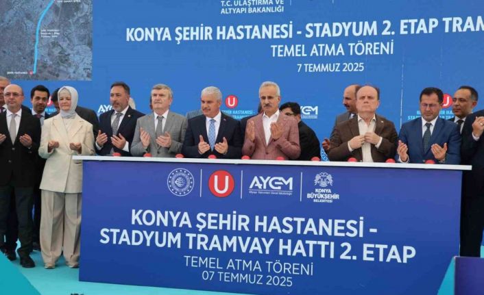 Bakan Uraloğlu: "Konya’nın kent içi raylı sistem ağını; 27.7 kilometreden 134 km’ye yükseltmiş olacağız"